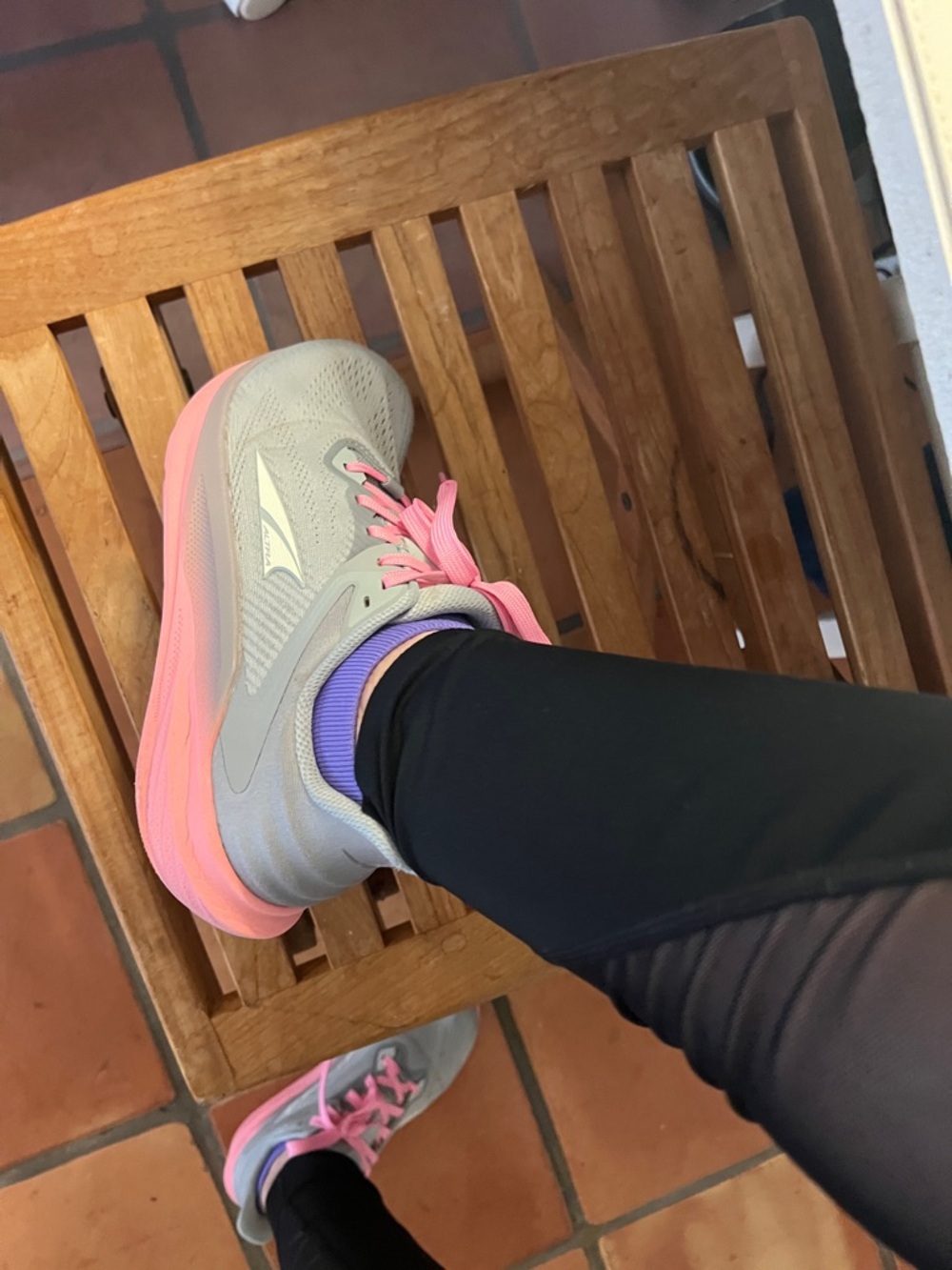 Altra Women's Gray and Pink Athletic Running Shoe - Picture 3 of 7